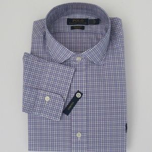 NWT Ralph Lauren LS Stretch Cotton Plaid Shirt